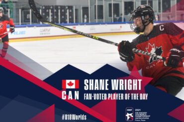 Shane Wright scores a hattrick against Sweden in U18 World Hockey Championship 2021