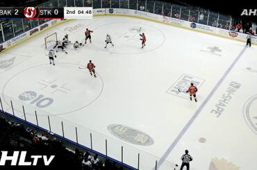 Adam Ruzicka 7th goal in season Stockton Heat (AHL) 19/20