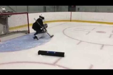 Goalie Training with the TruPasser Rebounder (Alex Carrier, Hockey Perfo @ Sherbrooke, Quebec)