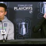 Quinn Hughes And Dakota Joshua On Game 1