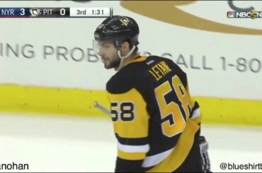 Rangers at Penguins - 2/10/16 - Jesper Fast empty net goal