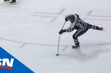 Stefan Matteau Buries Breakaway Chance After Fantastic Seth Jones Pass