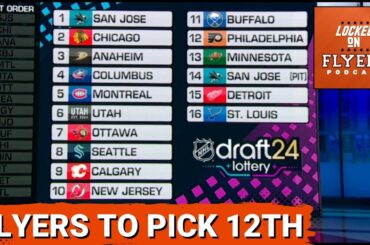 The Philadelphia Flyers will pick 12th overall at the NHL Draft!