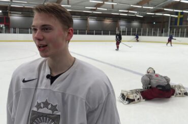 Latvijas U-18 izlases hokejisti ar patīkamu satraukumu gaida čempionāta sākumu
