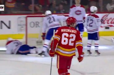 Daniil Miromanov scores a goal for the Canadiens / 16.03.2024