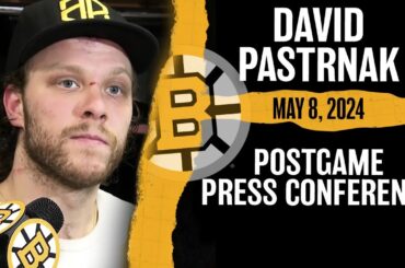 Bruins' David Pastrnak Talks Fight With Matthew Tkachuk