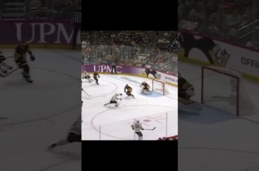 Pavel Zacha buries a rebound vs Penguins #shorts #czech #nhl #hockey