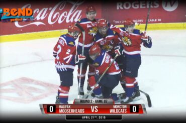 Game 7 highlights of Wildcats 6-3 win over Mooseheads