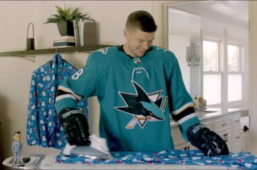 Tomas Hertl Holiday Suit Bobblehead Commercial