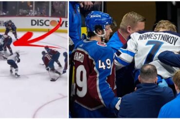 Jets Forward Vladislav Namestnikov Rushed to Hospital 😱 After Puck Hits Face!