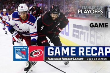 Gm 3: Rangers @ Hurricanes 5/9 | NHL Highlights | 2024 Stanley Cup Playoffs