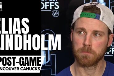Elias Lindholm Reacts to Vancouver Canucks Comeback GM1 Win vs. Edmonton, Clutch Goal on Skinner