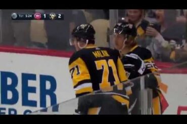 Carl Hagelin's terrific goal from Evgeni Malkin pass (2018)