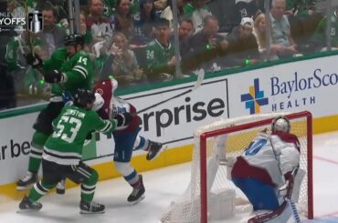 Jamie Benn Hit Against Devon Toews