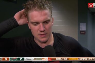 Jacob Silfverberg PostGame Interview | Anaheim Ducks vs Minnesota Wild