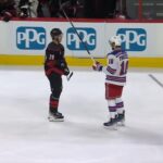 Vincent Trocheck Celebrates In The Face Of Sebastian Aho