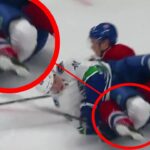 Elias Pettersson Gets Injured By Jesperi Kotkaniemi | HD
