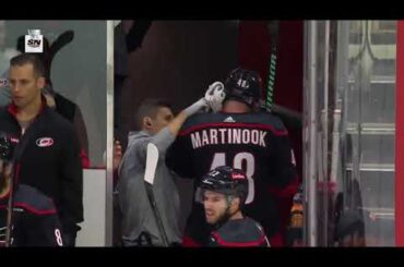 Jordan Martinook took a puck to the head and went straight to the dressing room / 9.05.2024