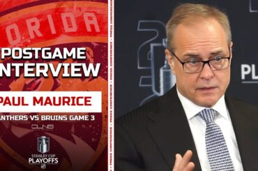 Paul Maurice on How Panthers Are DISRUPTING Bruins In Playoffs | G3 Postgame Interview