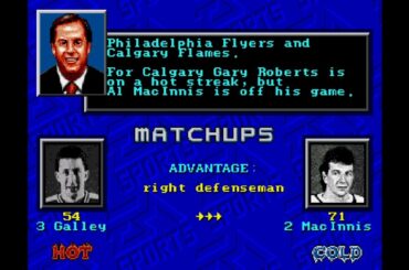 NHL '94 "Game of the Night" Flyers @ Flames "The Story of the (Magic man) Kent Nilsson"