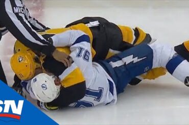 Evgeni Malkin Lands On Steven Stamkos To Finish Off Fiery Scrum