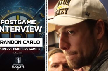 Brandon Carlo Understands Why Bruins Fans BOO: "I Love This Fanbase" | Game 3 Postgame