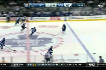 Jaden Schwartz wicked snapshot goal 1-0 St. Louis Blues vs Toronto Maple Leafs Mar 7 2015 NHL