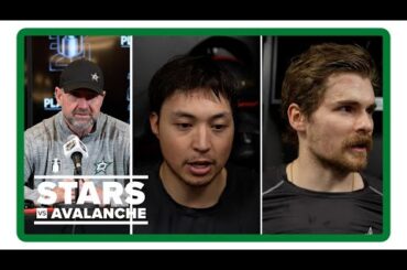 Pete DeBoer, Jason Robertson, Sam Steel | Stars vs. Avs Game 3 pregame interviews