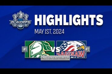 OHL Playoff Highlights: London Knights @ Saginaw Spirit - Game 4 - May 1st, 2024