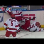 Dmitri Orlov got hit by Matt Rempe in game 1 vs Rangers (5 may 2024)