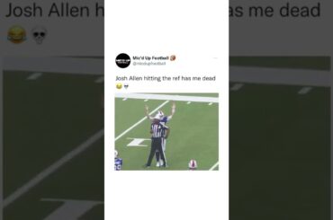 Josh Allen Hit The Ref #shorts