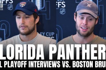 Brandon Montour & Carter Verhaeghe Discuss Florida Panthers vs. Boston Bruins Series, Sam Bennett