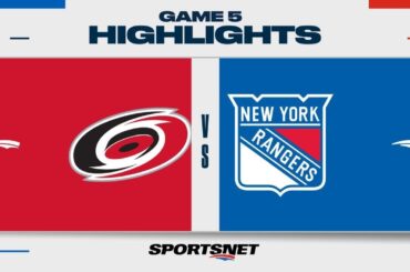 NHL Game 5 Highlights | Hurricanes vs. Rangers - May 13, 2024