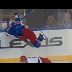 Jacob Trouba Missed Flying Hit On Martin Necas, Headfirst