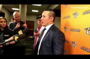 Former Predators forward Jordin Tootoo on his advice to Austin Watson