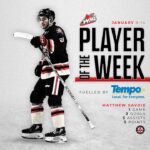 Tempo WHL Player of the Week – Matthew Savoie (January 15, 2024)