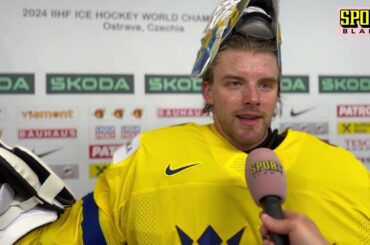 Samuel Ersson efter VM debuten | Tyskland - Sverige | Hockey VM 2024 | 2024-05-13