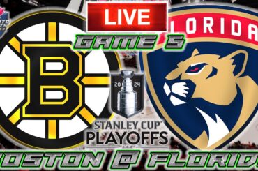 Boston Bruins vs Florida Panthers Game 5 LIVE Stream Game Audio | NHL Playoffs Streamcast & Chat