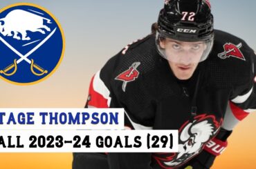Tage Thompson (#72) All 29 Goals of the 2023-24 NHL Season