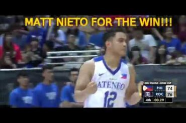 Game winning shot by Matt Nieto | beat Chinese Taipei 77-76