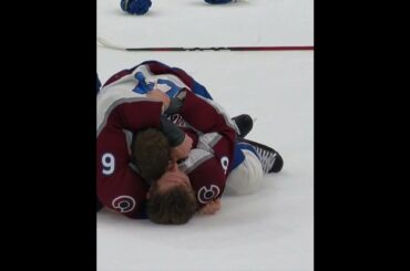 The Avalanche win the Stanley Cup!