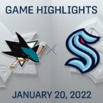 NHL Highlights | Sharks vs. Kraken - Jan 20, 2022