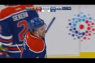 Kris Russell big hit on Tyler Motte - 11/21/2016