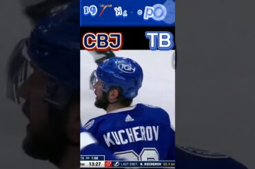 🏒16 Шайба Кучеров нхл сезон 2022/2023 в матче  Тампа-Бэй Лайтнинг -Коламбус Блю Джекетс #shorts #nhl