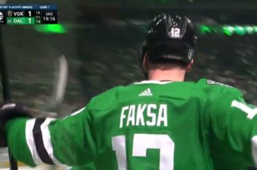 Radek Faksa scores nasty goal vs Golden Knights in game 7 (5/5/2024)