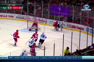 Xavier Ouellet's Strong shift against the Sharks Oct 21 2013 HD