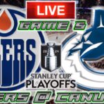 Edmonton Oilers vs Vancouver Canucks Game 5 LIVE Stream Game Audio | NHL Playoffs Streamcast & Chat