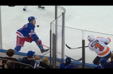 Barclay Goodrow Left The Game After He Took Puck Right In The Face
