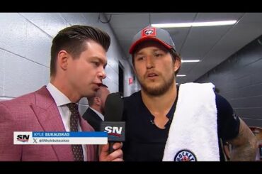 Brandon Montour chats with sportsnetkyle after Florida's Game 3 victory in Boston / 10.05.2024