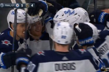 Kyle Connor silences the Vegas crowd with the OT winner